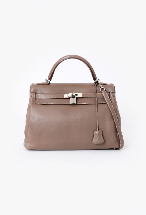 Hermès Etoupe Swift Kelly 32 Retourné - 1