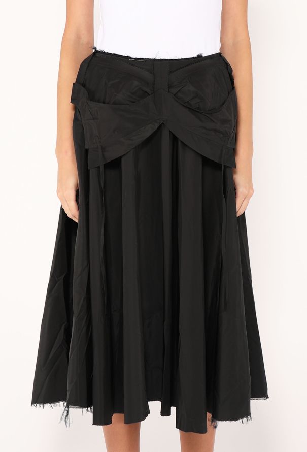 Maison Margiela 2024 Transformable Taffeta Draped Skirt - 4