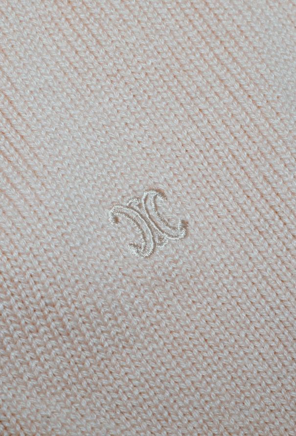 Céline Beige Cashmere Knit Triomphe Sweater - 6