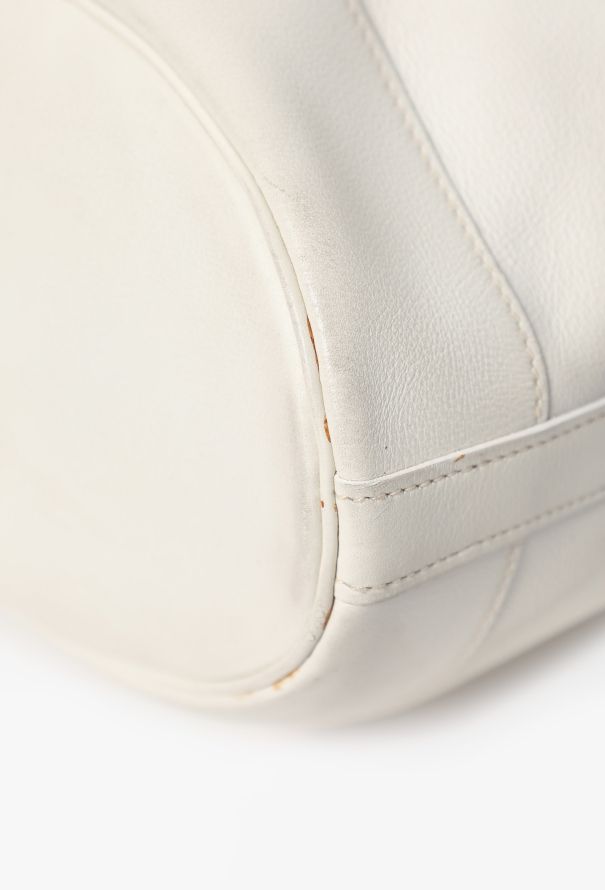 Hermès Vintage White Courchevel Market Bag - 8