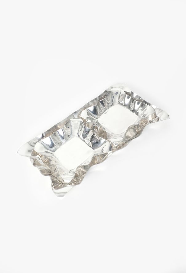 Dior '70s Scalloped Silver Tray Set - 3