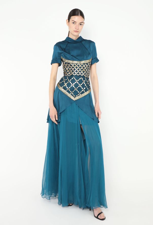 Rodarte S/S 2013 Chiffon Basque Gown - 5