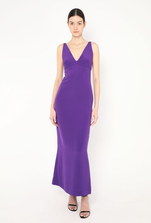 Dolce & Gabbana Late '90s Silk Décolleté Gown - 1