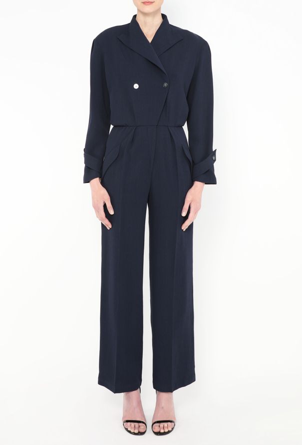 Thierry Mugler Early '90s Cinched Emblem Jumpsuit - 3
