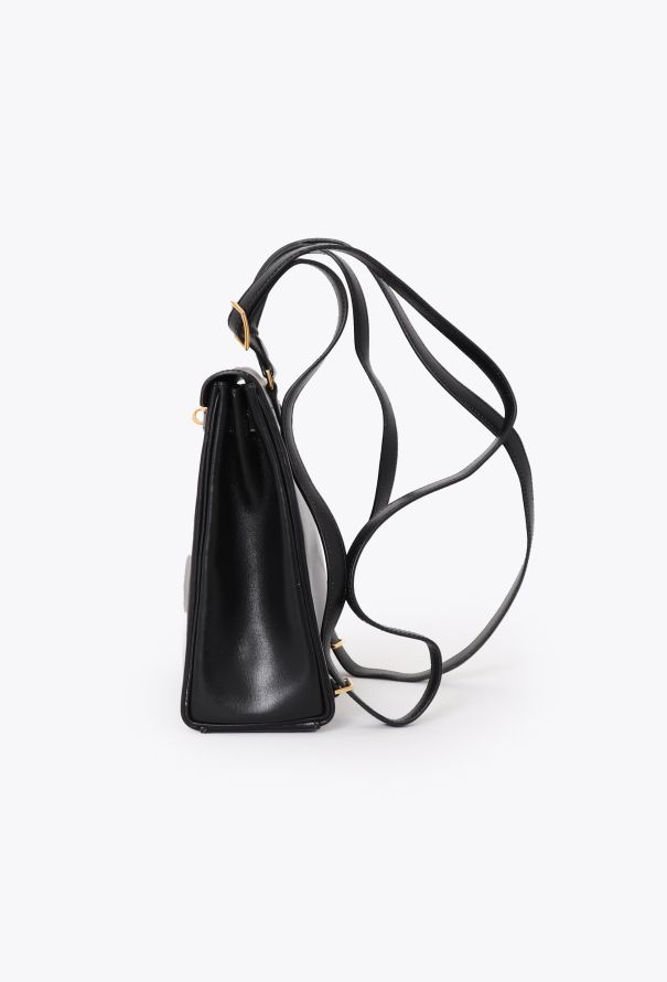 Hermès Vintage Black Box Kelly Ado 20 Backpack - 5 Hermès Vintage Black Box Kelly Ado 20 Backpack - 5
