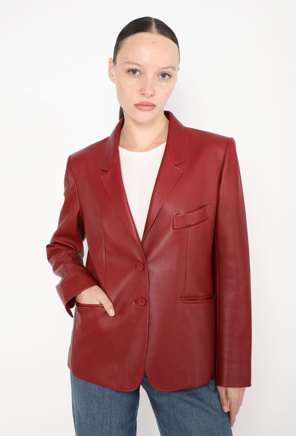 Hermès JPG 2004 Tailored Leather Blazer - 1