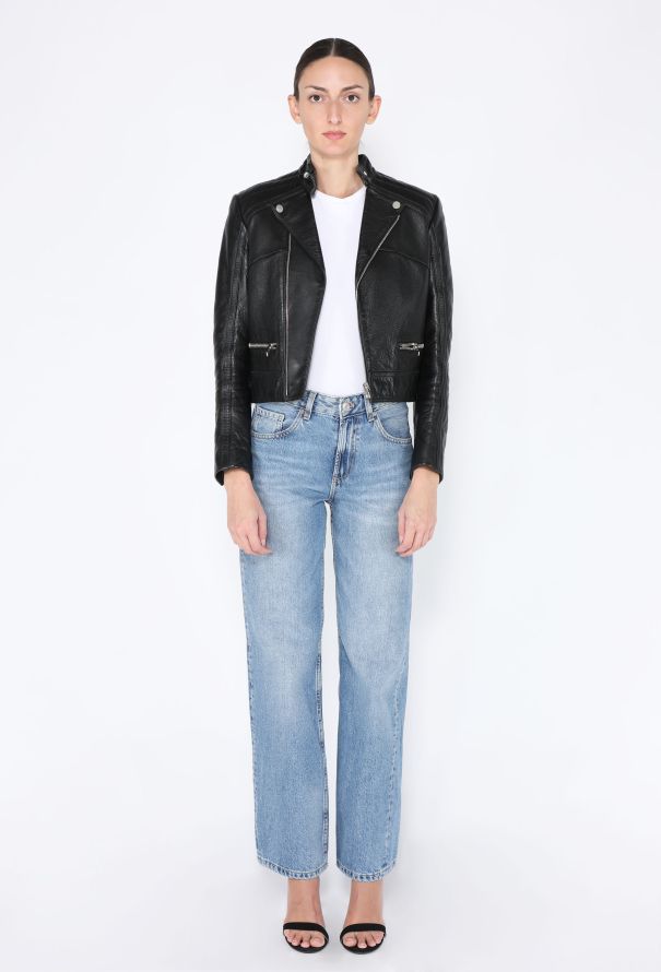 Balenciaga Leather Biker Jacket - 5