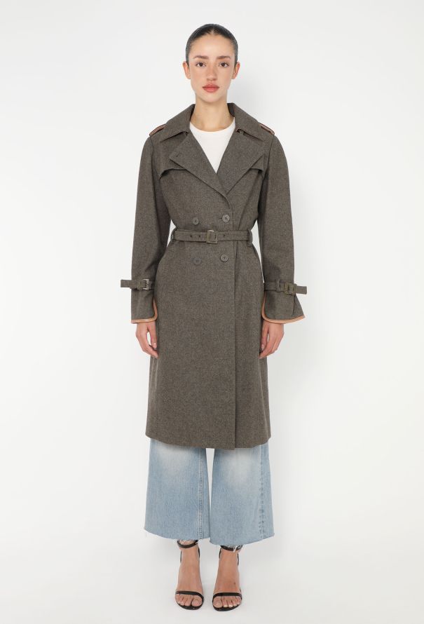 Balenciaga Pre-Fall 2013 Belted Wool Trench - 1