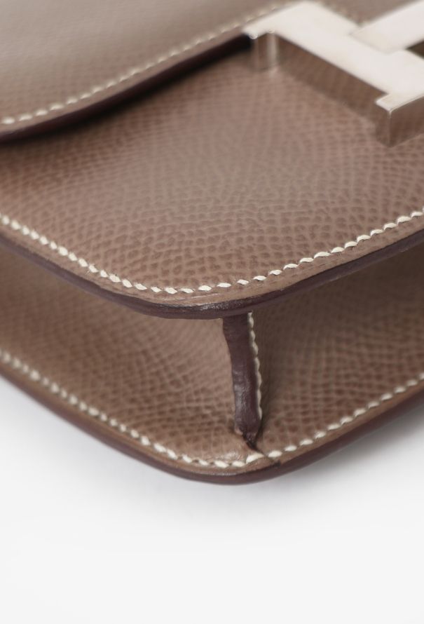 Hermès Etoupe Epsom Micro Constance - 9 Hermès Etoupe Epsom Micro Constance - 9