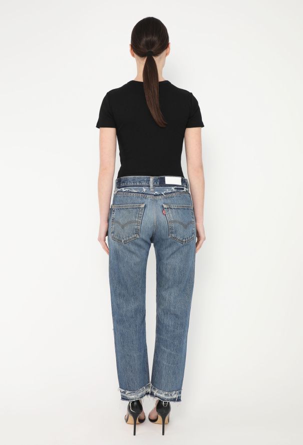 Levi's x Re/Done Distressed Cropped Jeans - 4 Levi's x Re/Done Distressed Cropped Jeans - 4