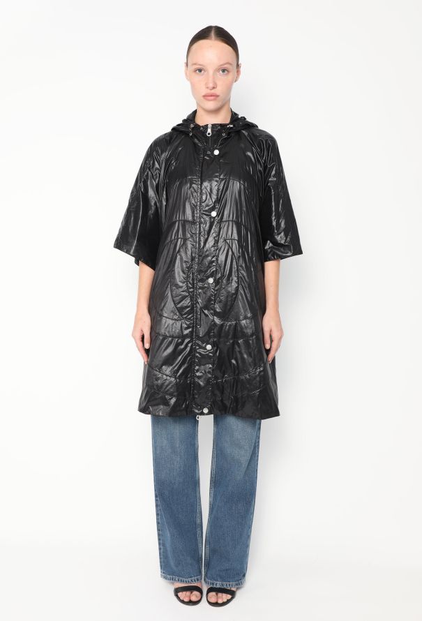 Chanel 2011 Hooded 'CC' Nylon Poncho - 1