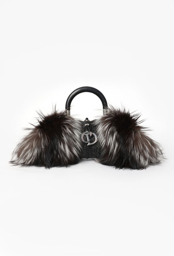 Dior 2008 Karenina Fox Fur Top-Handle Bag - 1