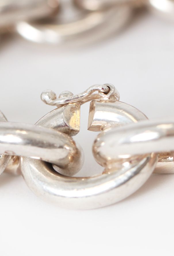 Vintage Fine Jewelry Sterling Silver Navette Chainlink Bracelet - 4