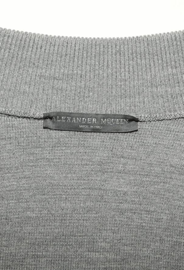 Alexander McQueen Embroidered Griffin Ribbed Cardigan - 5 Alexander McQueen Embroidered Griffin Ribbed Cardigan - 5