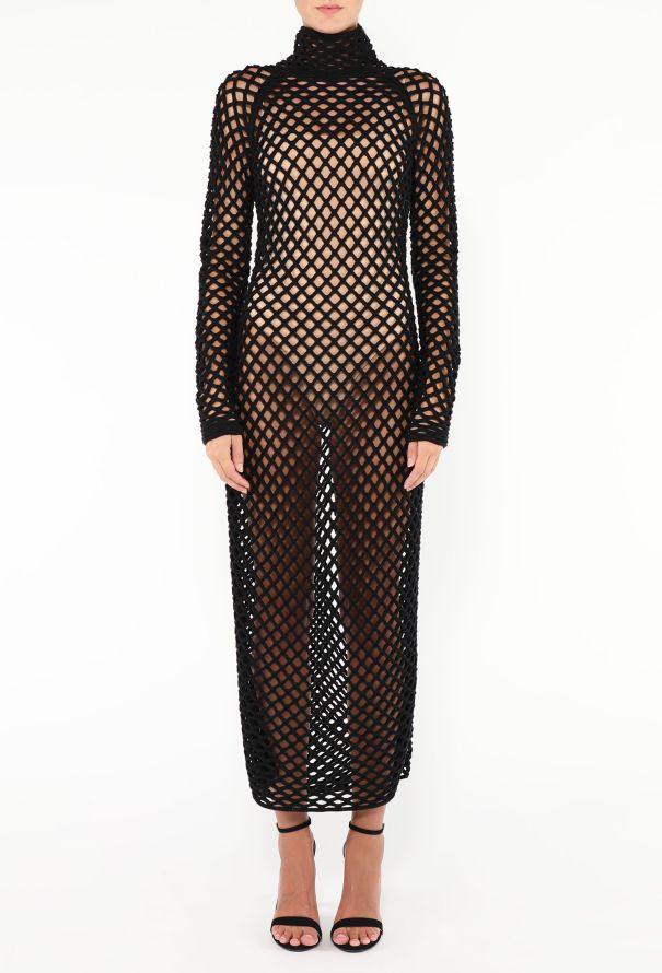 Alaïa F/W 2023 Lattice Knit Dress - 3
