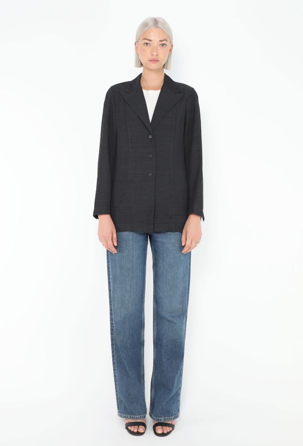 Dries Van Noten '90s Notched Crêpe Blazer - 2