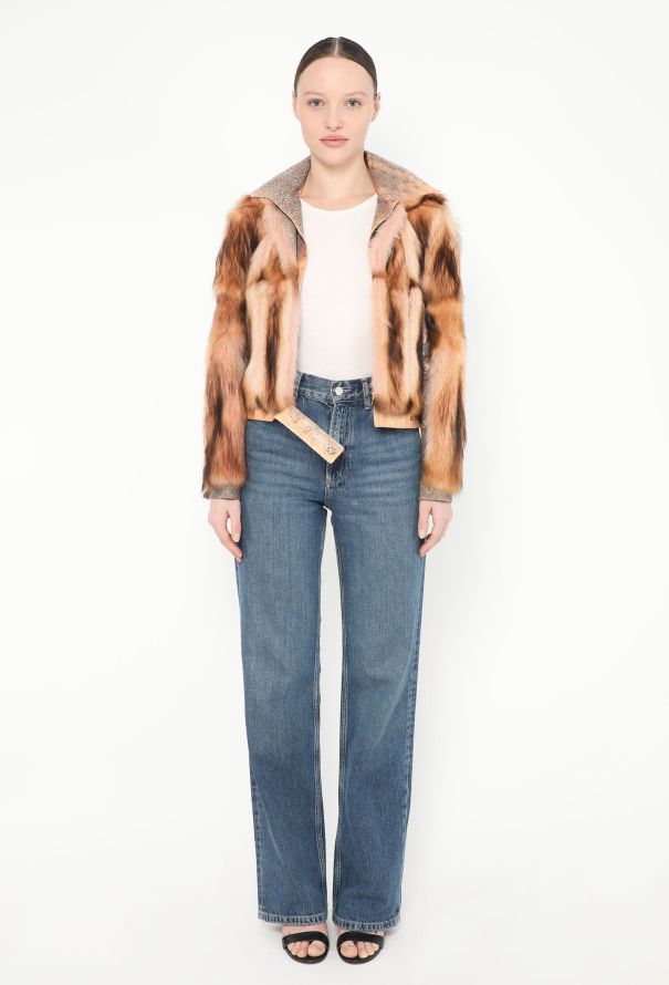 Gianni Versace F/W 2000 Python Fur Bomber Jacket - 3