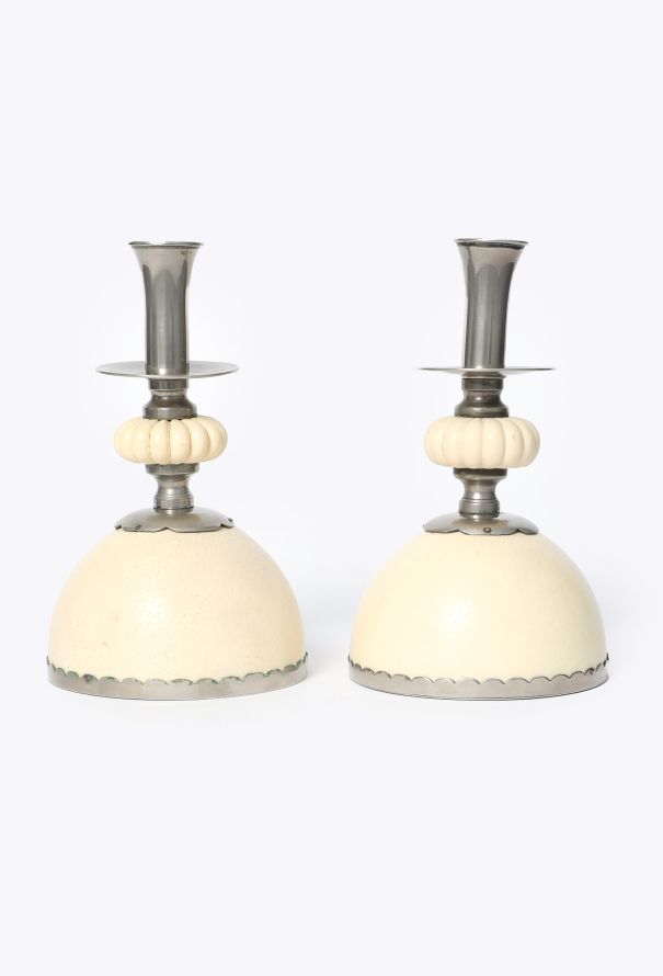 Dior Collector '70s Crespi Ostrich Egg Bougeoirs - 1