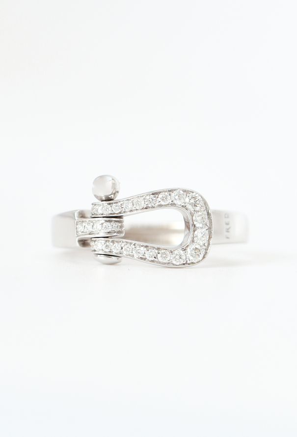 Fred 18k White Gold & Diamond Force 10 Ring - 1