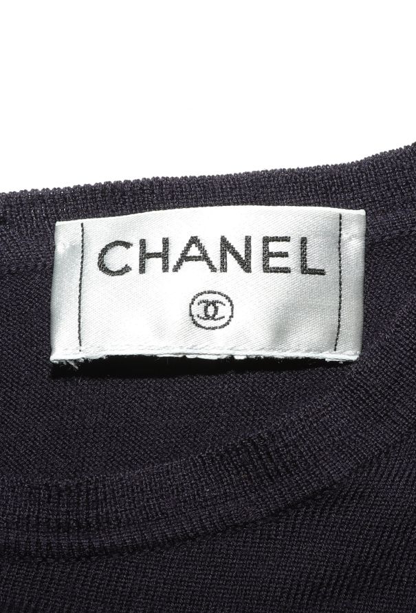 Chanel Cashmere 'CC' Button Sweater - 4