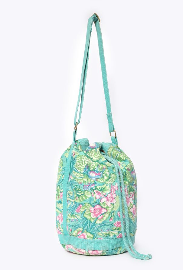 Hermès Vintage Toile Officier Bucket Bag - 1