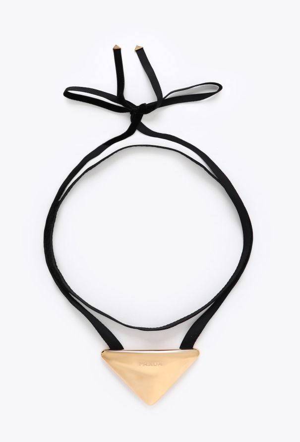 Prada Large 18k Yellow Gold Eternal Choker - 1