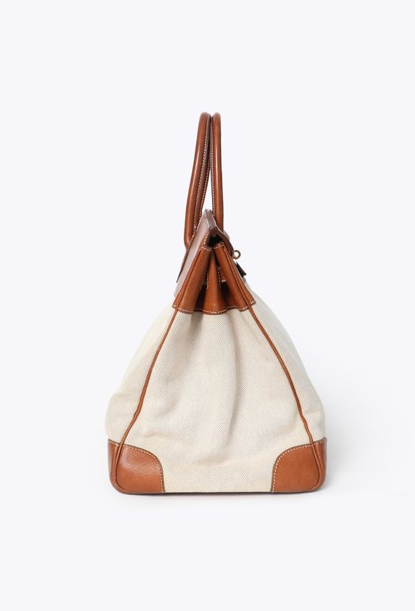 Hermès Vintage Barenia & Toile H Birkin 40 - 4