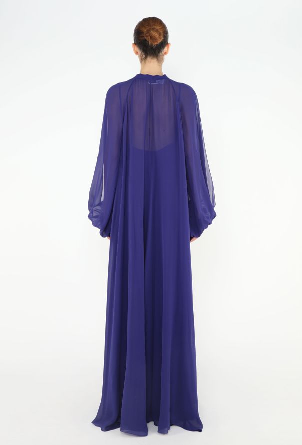 Lanvin S/S 2017 Chiffon Overlay Gown - 6