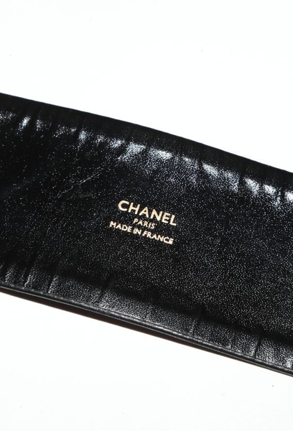 Chanel Filigree Leather Belt , S/S 1990 - 4