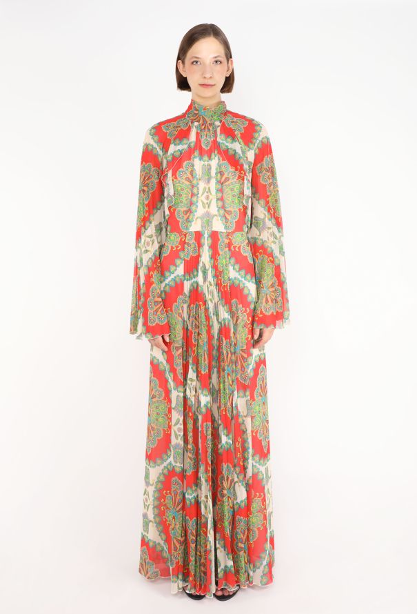 Etro Open-Back Paisley Kaftan, Pre-Fall 2022 - 1