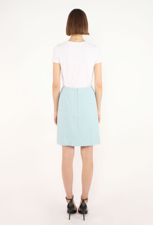 Chanel Pastel Bouclé Tweed Skirt, 1997 - 4
