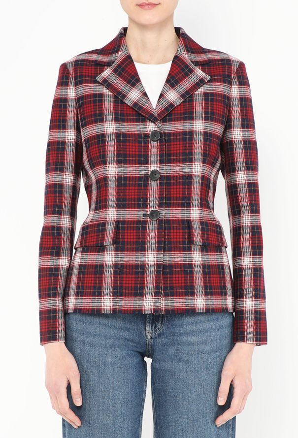 Dior 2021 Plaid Bar Jacket - 1