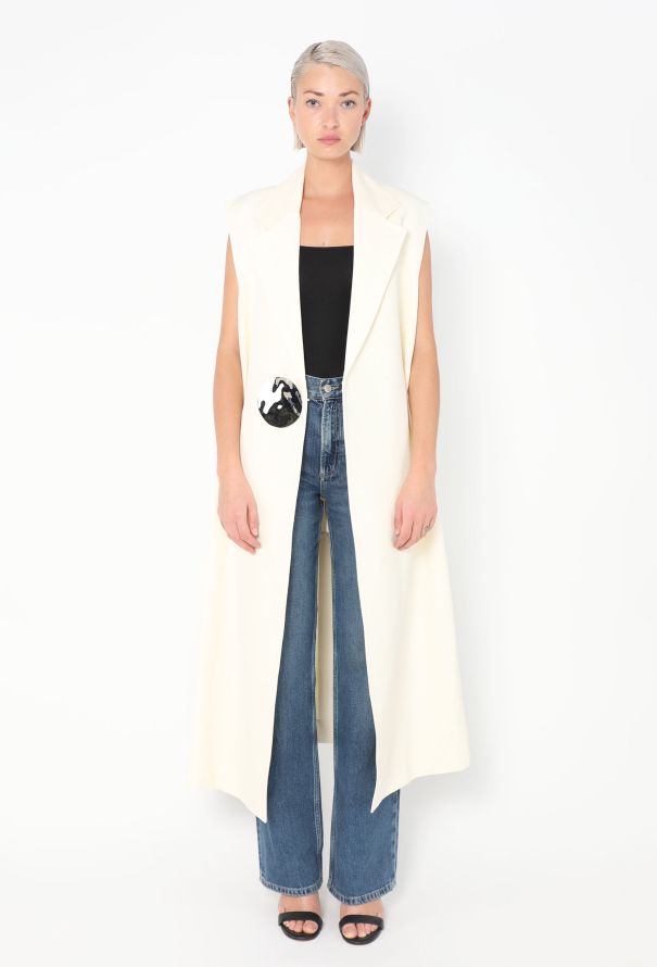 Jil Sander Resort 2024 Hammered Silk Vest - 3 Jil Sander Resort 2024 Hammered Silk Vest - 3