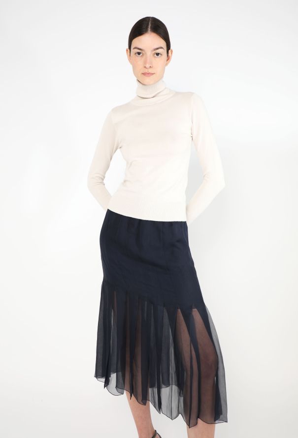 Chanel Haute Couture '90s Chiffon Skirt - 4