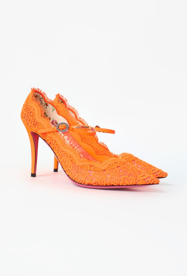 Gucci 2024 Lace Virginia Pumps - 3