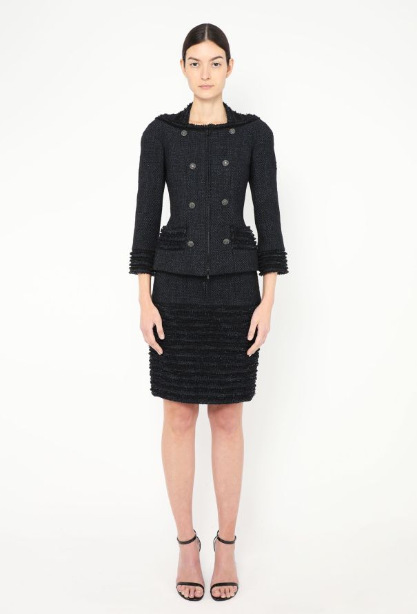 Chanel Tweed Tiered Trim Ensemble - 5