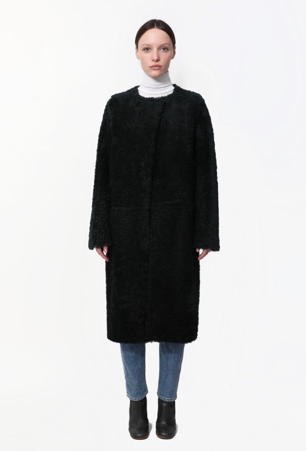 Céline Classic Shearling Belted Coat - 5 Céline Classic Shearling Belted Coat - 5