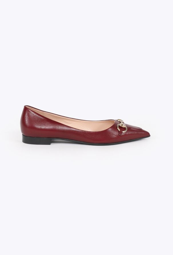 Gucci Erin Leather Horsebit Flats, 2024 - 1