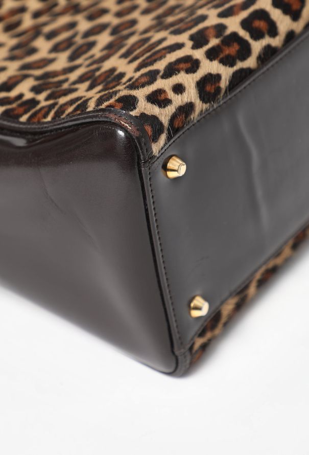 Dior '90s Leopard Large Lady Dior Bag - 9