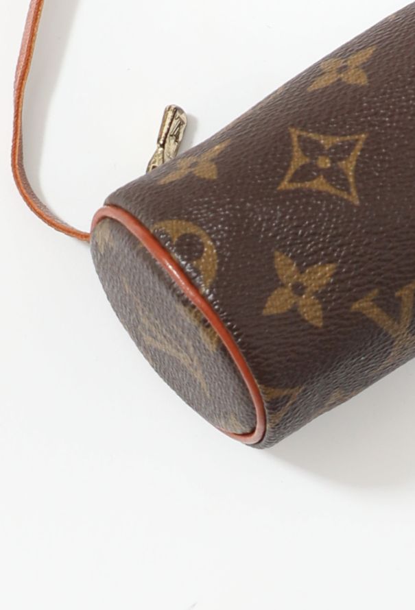 Louis Vuitton - Authenticated Papillon Handbag - Leather Brown Floral for Women, Very Good Condition