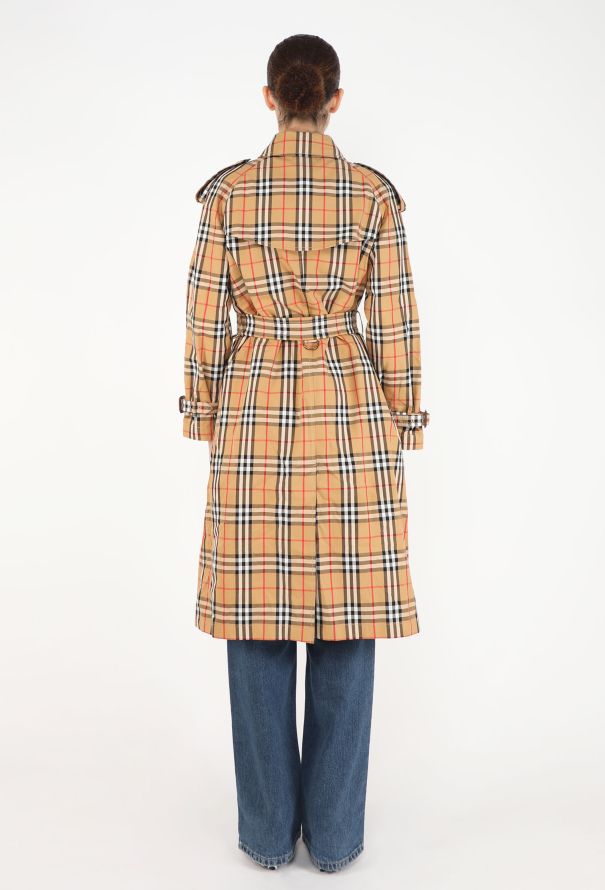 Burberry Classic Checkered Trench Coat - 5