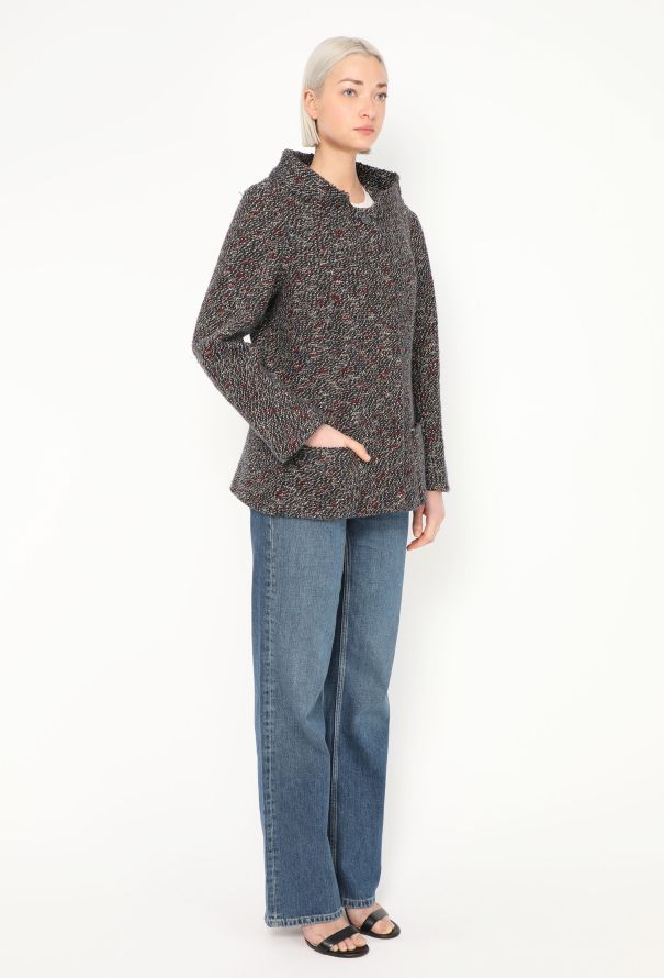 Chanel 2012 Boat Neck Tweed Jacket - 4 Chanel 2012 Boat Neck Tweed Jacket - 4