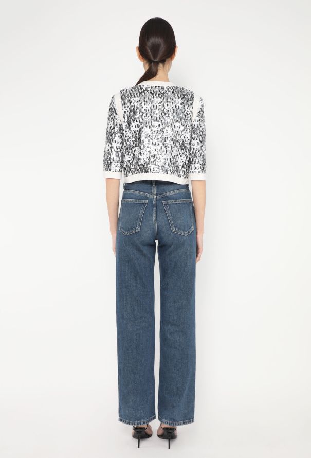 Chanel 2023 Sequin 'CC' Cashmere Cardigan - 5 Chanel 2023 Sequin 'CC' Cashmere Cardigan - 5