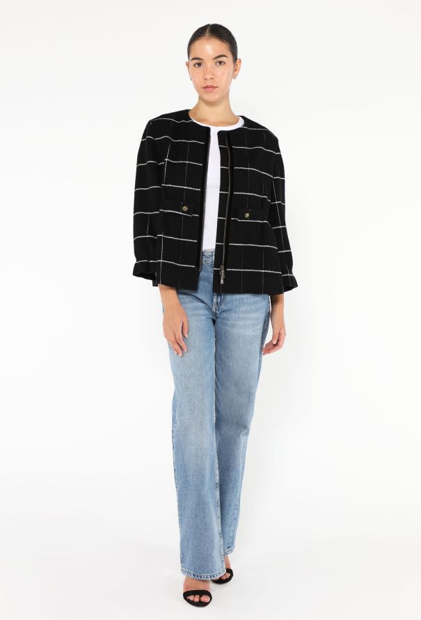 Saint Laurent 2009 Windowpane Mod Jacket - 4