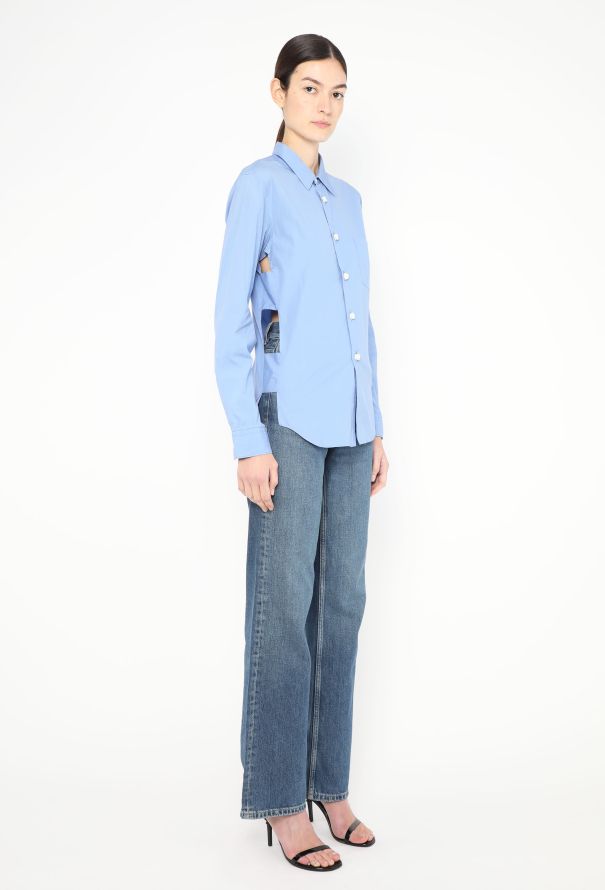Comme des Garçons Cut-Out Cotton Shirt - 1