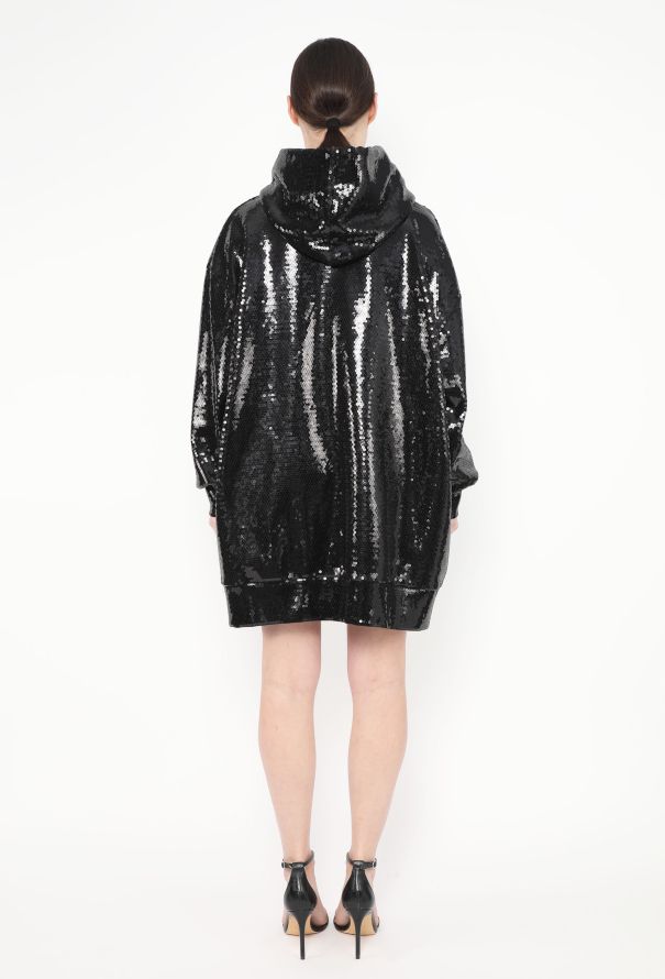 Céline 2022 Iridescent Sequin Varsity Hoodie - 5