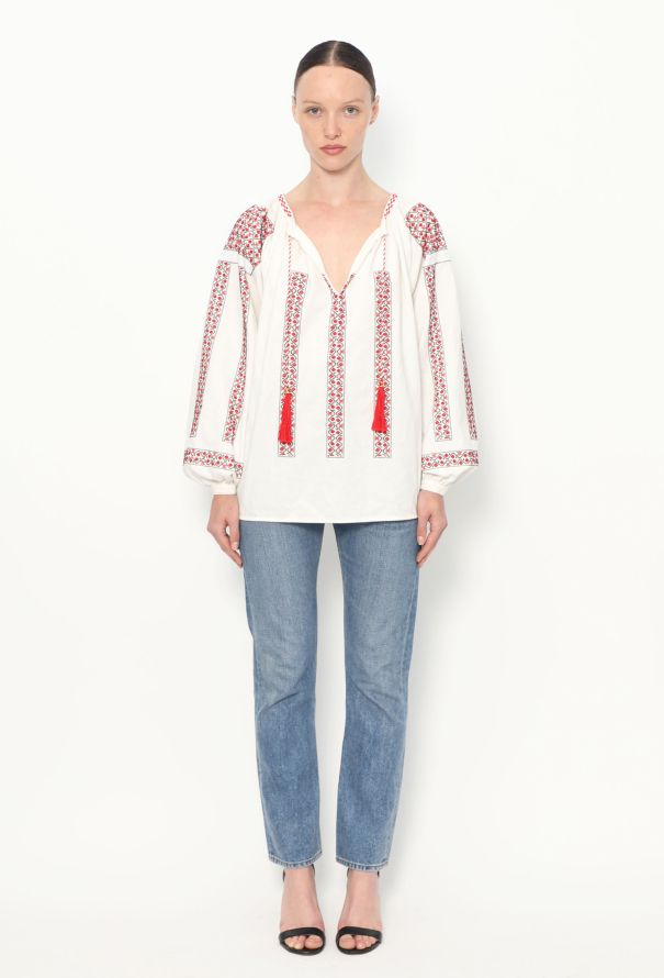 Céline Embroidered Triomphe Tunic - 3
