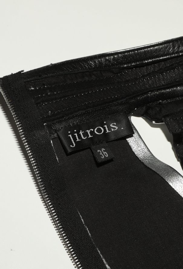 Jitrois F/W 2022 Flared Metallic Halter Top - 6