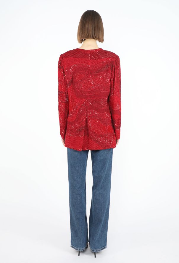 Emanuel Ungaro Vintage Tambour Hand-Embroidered Jacket - 6