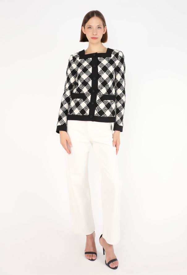 Valentino Damier Bouclé Jacket, Resort 2026 - 7